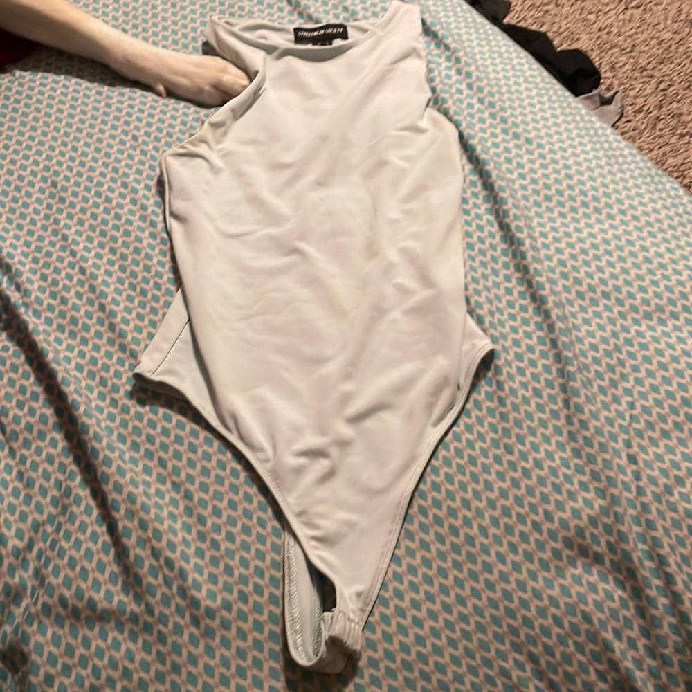 Light blue bodysuit top